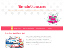 Tablet Screenshot of domainqueen.com